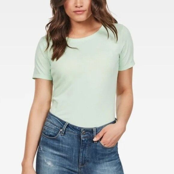 G-Star Womens Sz XS Raw Mysid Slim Recycled Dye Top - Picture 1 of 10